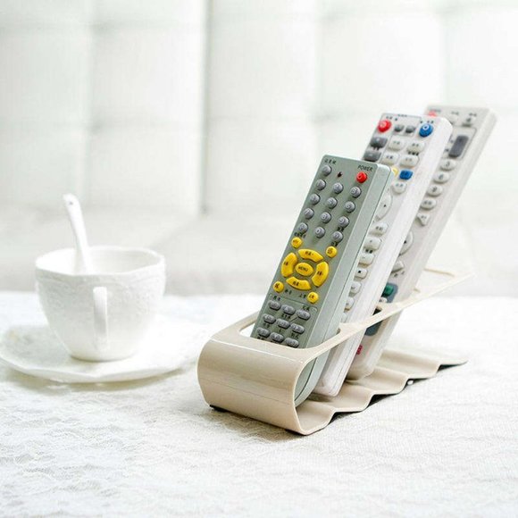 "Four Grid Table Remote Controller Container Remote, Remote Holder for Table Tv - Picture 1 of 12